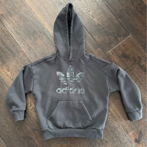 Adidas Kids Charcoal Hoodie